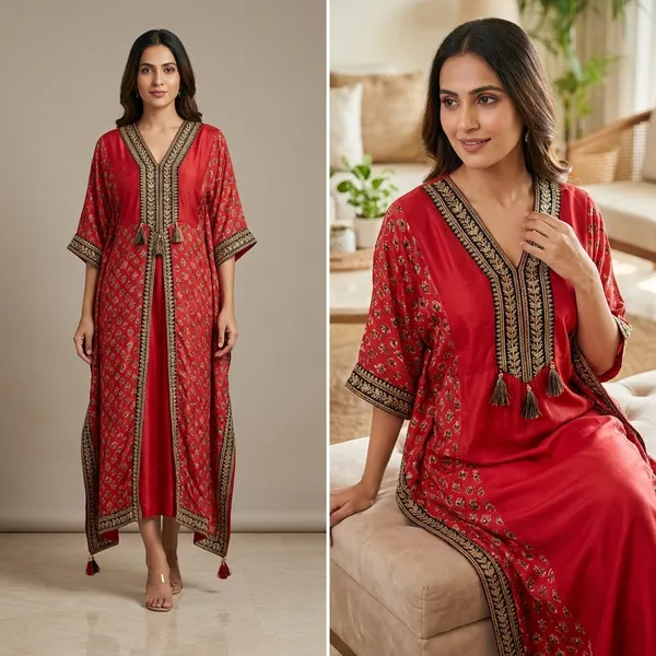 Multicolor_Printed_Kaftan_Jacket_with_Inner_Maxi_Dress