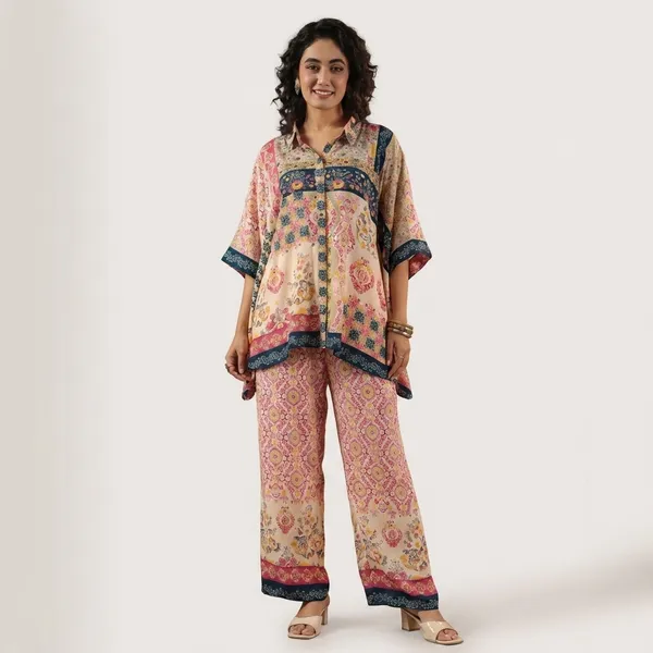 Multicolour_Print_Designer_Kurta_Floral_Patchwork_Ethnic_Kurta