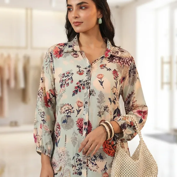 Pastel_Floral_Printed_Shirt_Palazzo_Set_Elegant_Cream_Floral_Co-ord_Set