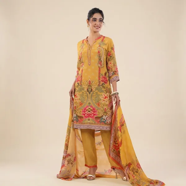 Mustard_Floral_Royal_Print_Kurta_Set_with_Dupatta