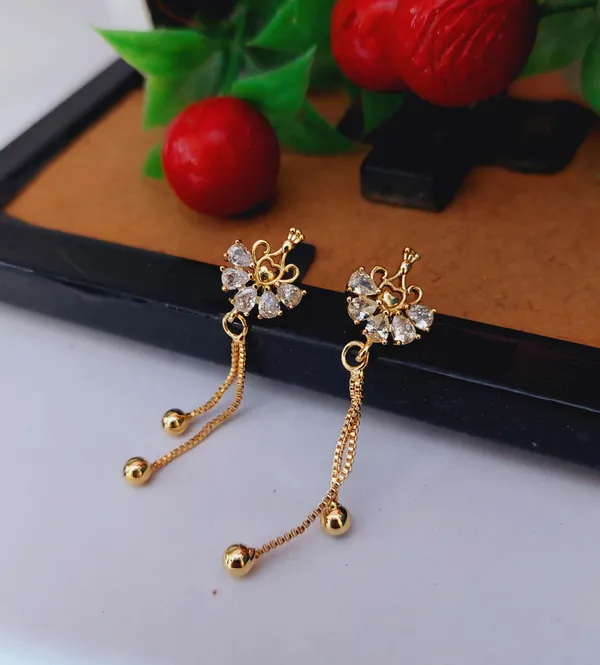Designer_American_Diamond_Rose_Gold_Plated_Earrings_for_Women