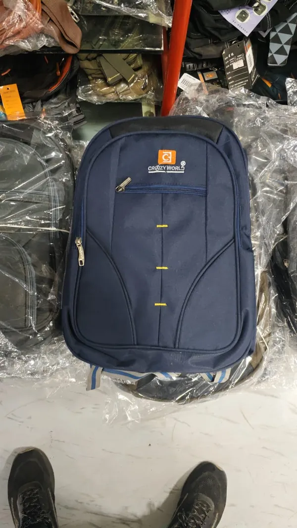 Navy_Blue_Polyester_Multi-Compartment_Laptop_Backpack_For_Unisex