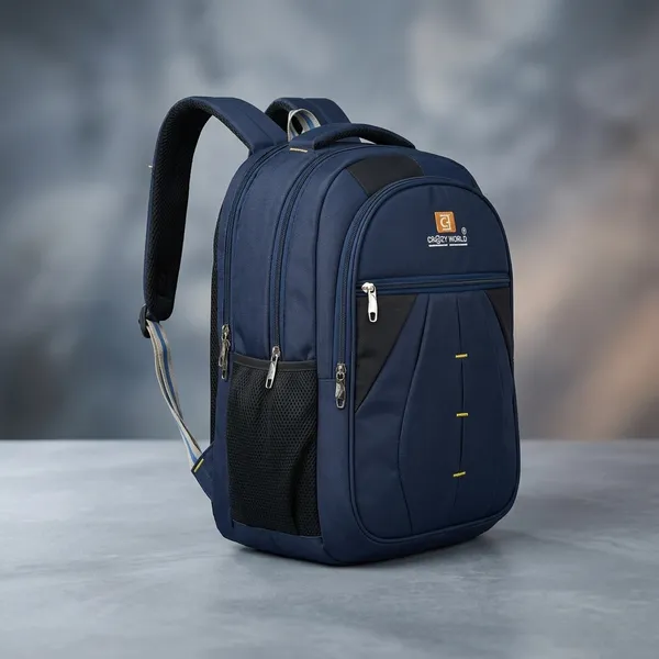 Navy_Blue_Polyester_Multi-Compartment_Casual_Backpack_For_Unisex