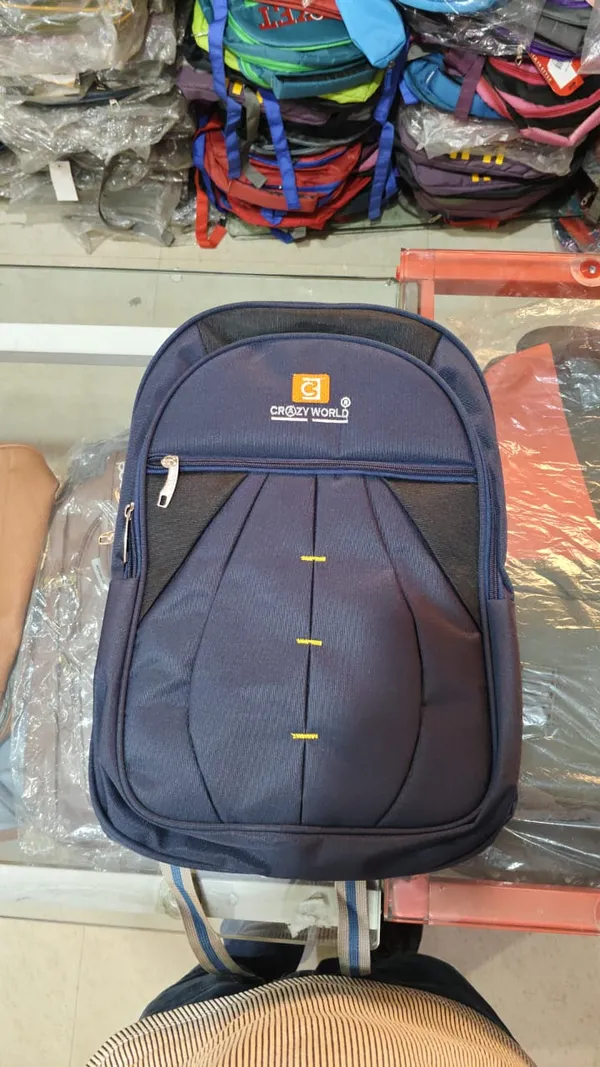 Navy_Blue_Polyester_Multi-Compartment_Casual_Backpack_For_Unisex
