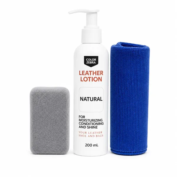 Leather_Lotion_for_Shoes,_Bags_and_Jackets,_200ml,_with_Applicator_Foam_and_Microfiber_Cloth,_Restores_Shine,_Natural