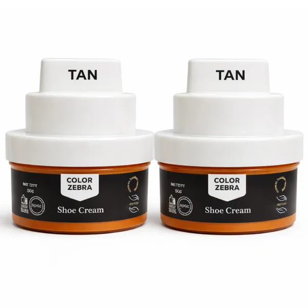 Shoe_Cream_Polish_With_Silicon_Oil_And_Leather_Conditioner_(50_Gram_Pack)_(TAN_)_Pack_Of_2