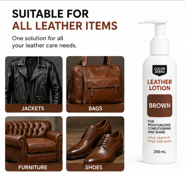 Leather_Lotion_for_Shoes,_Bags_and_Jackets,_200ml,_with_Applicator_Foam_and_Microfiber_Cloth,_Restores_Shine,_Natural