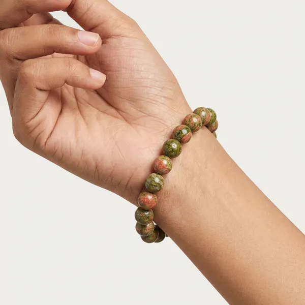 Natural_Unakite_Healing_Crystal_Bracelet