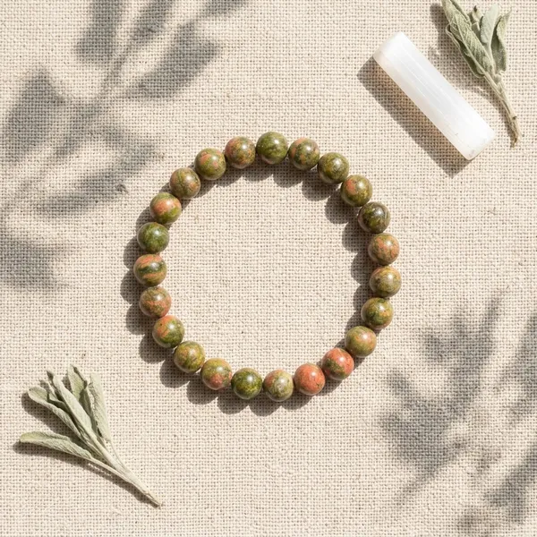 Natural_Unakite_Healing_Crystal_Bracelet