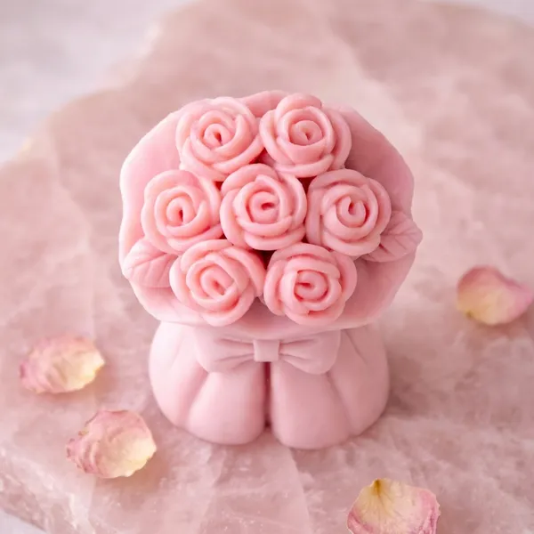 Ribbon_Flower_Candle_Pack_of_1
