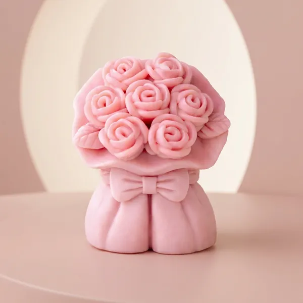 Ribbon_Flower_Candle_Pack_of_1