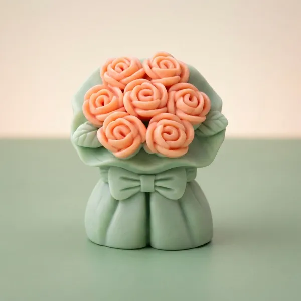 Pack_Of_1_Ribbon_Flower_Candle