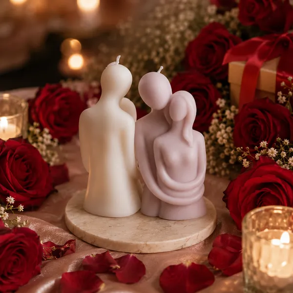 Frendora_Couple_Love_Candle_|_Handmade_Soy_Wax_Decorative_Candle_|_Romantic_Couple_Sculpture_Candle_for_Home_Décor,_Anniversary,_Wedding_&_Valentine's_Day_Gift