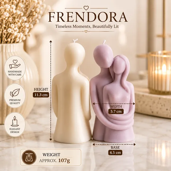 Frendora_Couple_Love_Candle_|_Handmade_Soy_Wax_Decorative_Candle_|_Romantic_Couple_Sculpture_Candle_for_Home_Décor,_Anniversary,_Wedding_&_Valentine's_Day_Gift