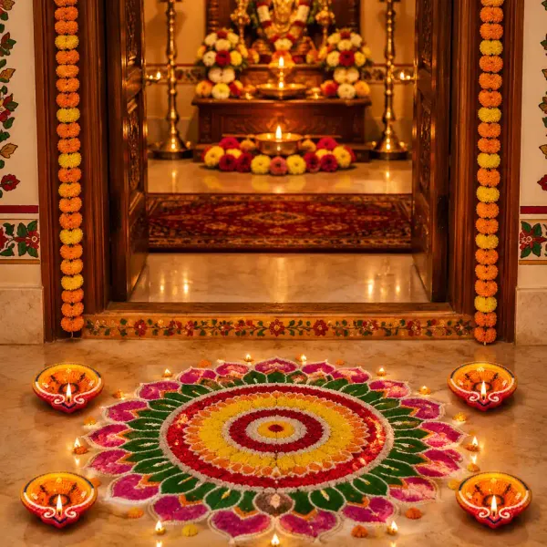 Frendora_Decorative_Clay_Diyas_Set_for_Diwali_Pooja_&_Decoration_Pack_of_4_Multicolour