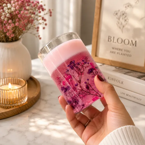Frendora_Floral_Gel_Jar_Candle_|_Handmade_Decorative_Scented_Candle