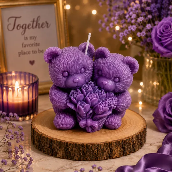 Frendora_Romantic_Teddy_Bear_Couple_Candle_with_Rose_Bouquet_–_Handmade_Decorative_Soy_Wax_Candle_for_Home_Décor_&_Gifts