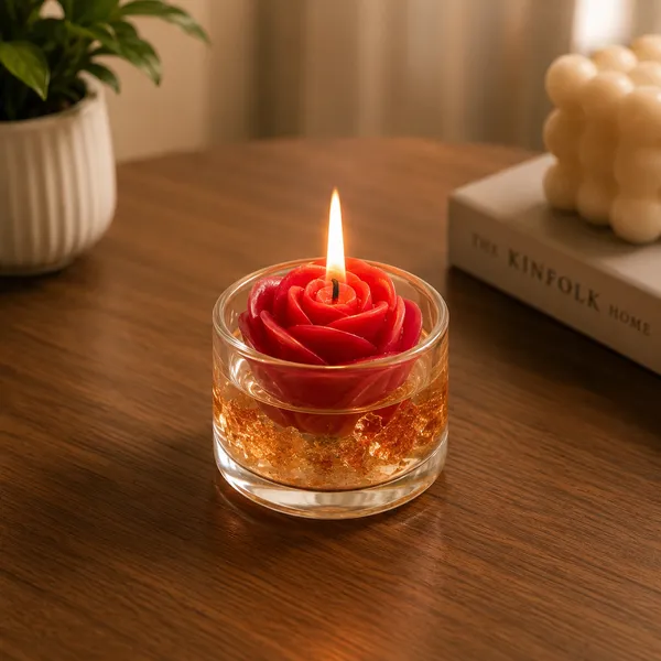 Frendora_Rose_Gel_Candle_|_Handmade_Decorative_Scented_Candle_Pack_of_1