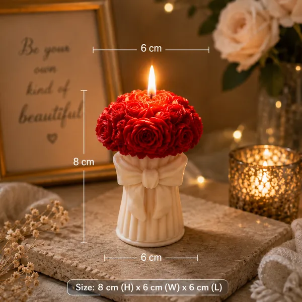 Frendora_Rose_Romace_Bouquet_Candle
