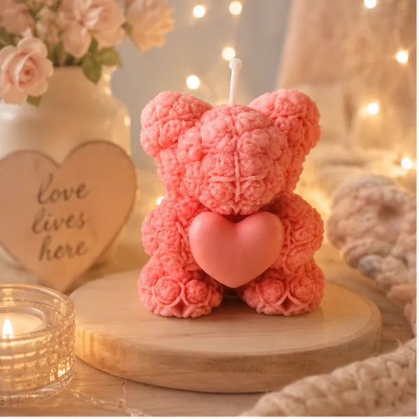 Teddy_Bear_Candle_with_Heart_Romantic_Gifts,_Birthday,_Anniversary_&_Valentine's_Day_Pack_of_1
