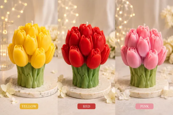 Tulip_Flower_Candle_Set_–_Handmade_Decorative_Soy_Wax_Candle_for_Home_Décor_&_Gifts_(Yellow,_Red_&_Pink)
