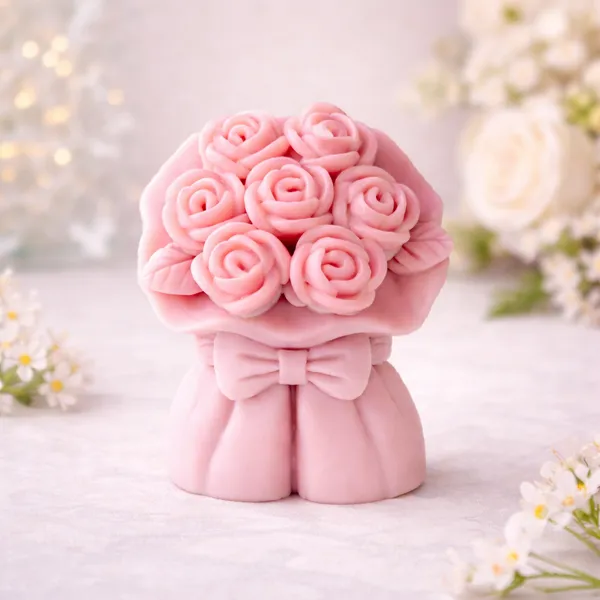 Ribbon_Flower_Candle_Pack_of_1