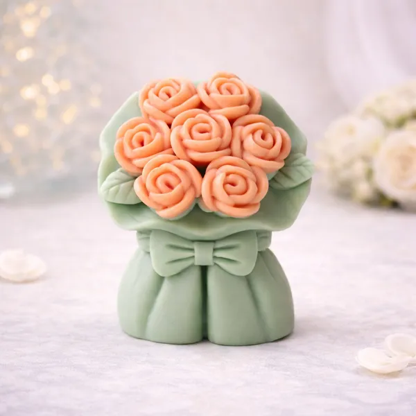 Pack_Of_1_Ribbon_Flower_Candle