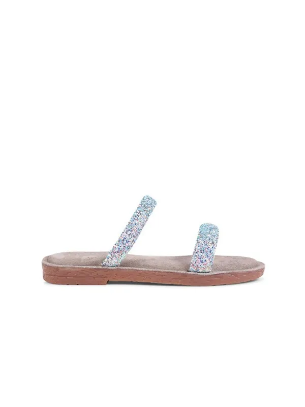 Silver_Suede_Flats_For_Women