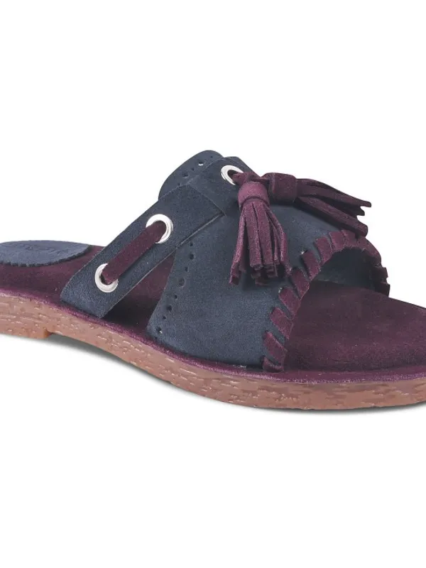 Maroon_Suede_Flats_For_Women