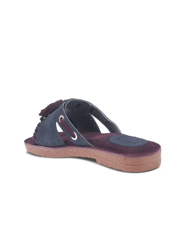 Maroon_Suede_Flats_For_Women