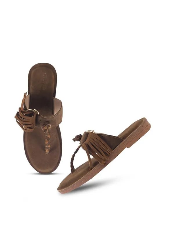 Brown_Suede_Flats_For_Women