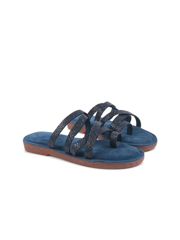 Blue_Suede_Flats_For_Women