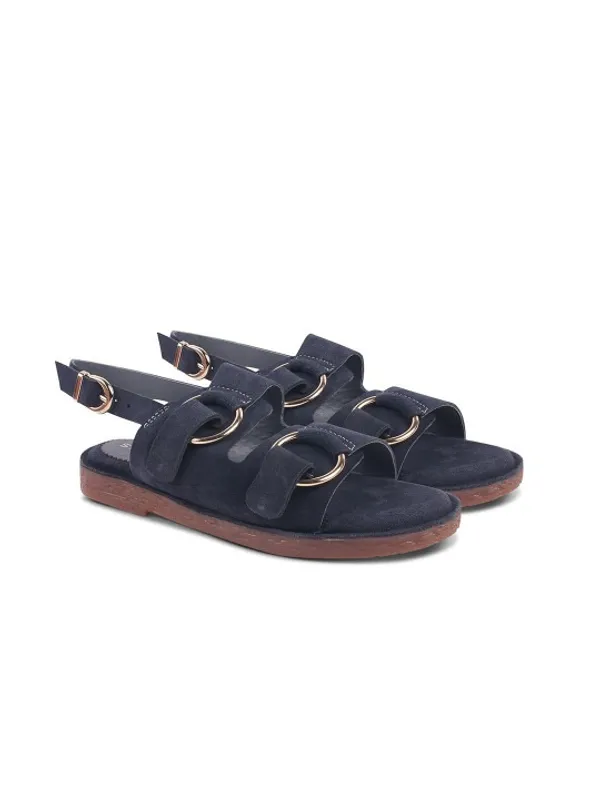 Blue_Suede_Flats_For_Women