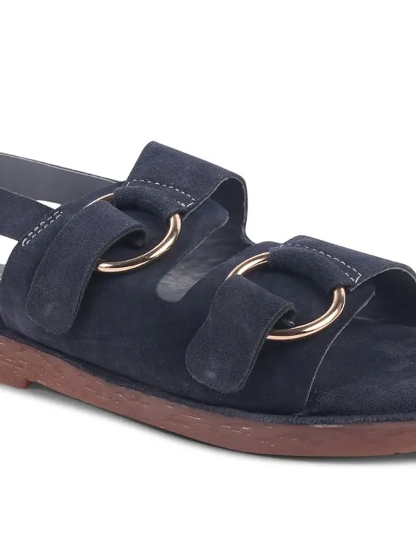 Blue_Suede_Flats_For_Women