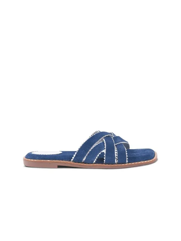 Blue_Suede_Flats_For_Women