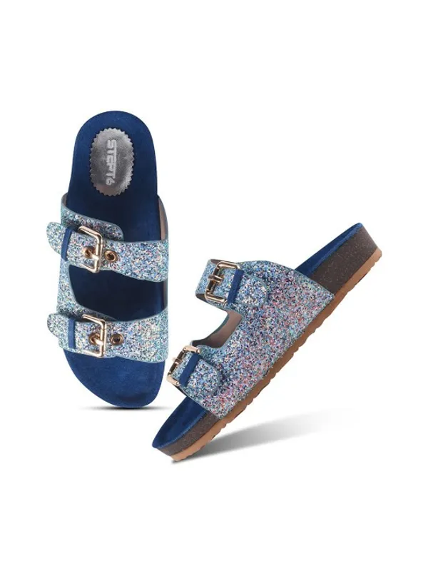 Blue_Suede_Flats_For_Women