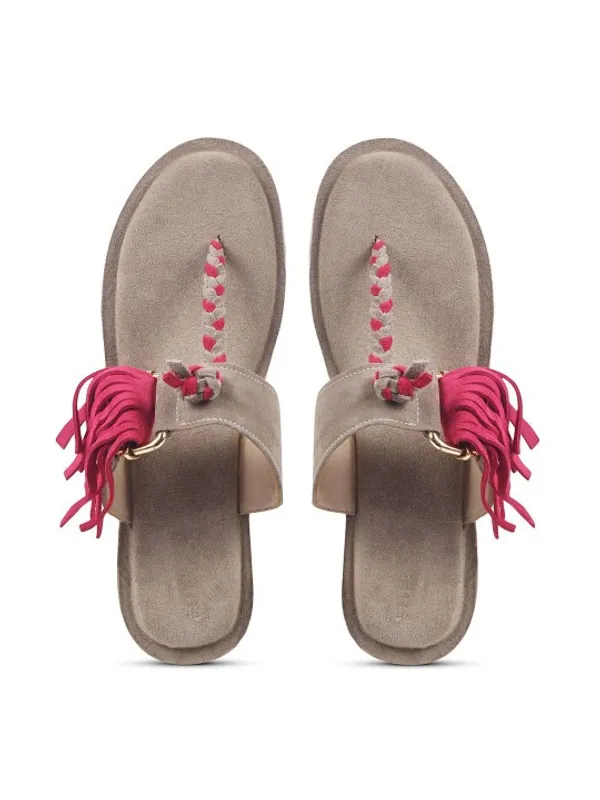 Pink_Grey_Suede_Flats_For_Women