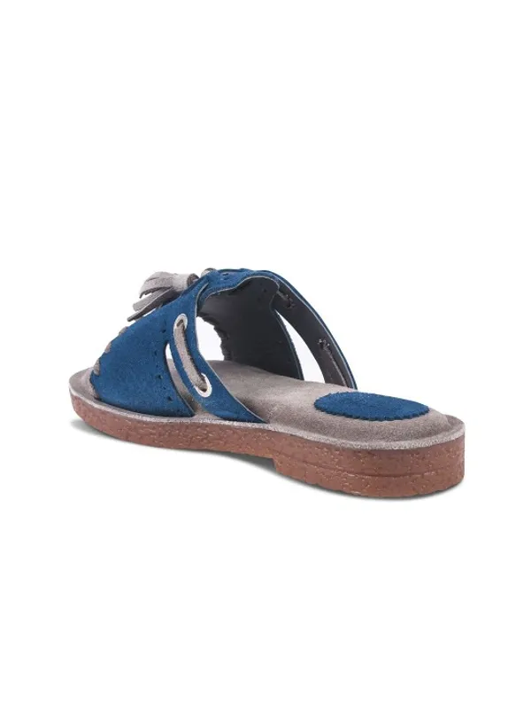 Blue_Suede_Flats_For_Women