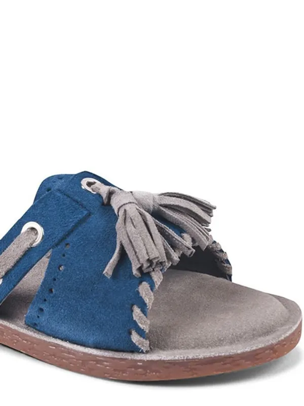 Blue_Suede_Flats_For_Women