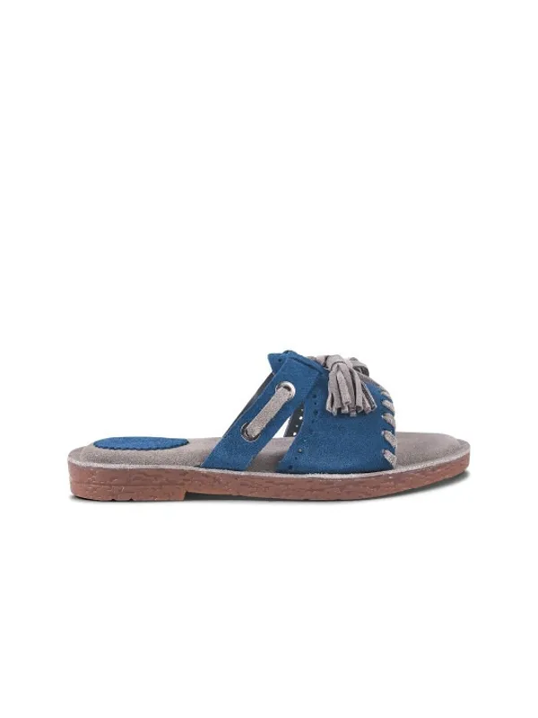 Blue_Suede_Flats_For_Women