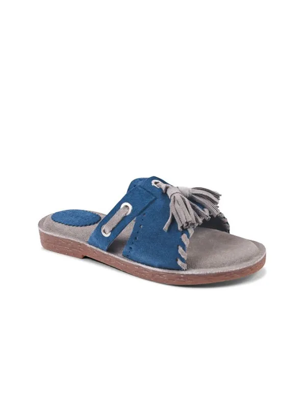 Blue_Suede_Flats_For_Women