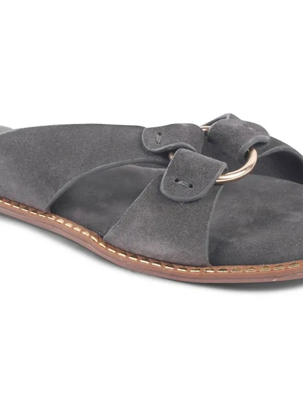 Grey_Suede_Flats_For_Women