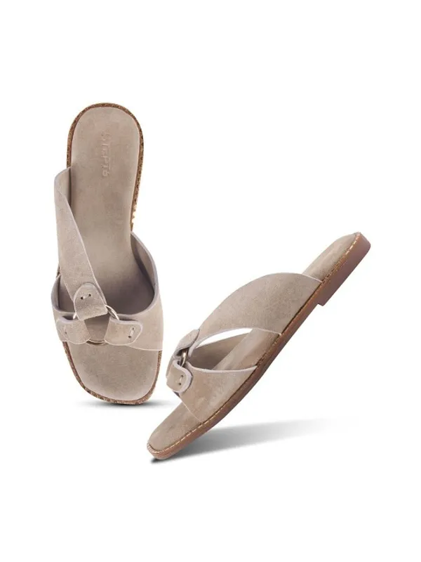 Grey_Suede_Flats_For_Women