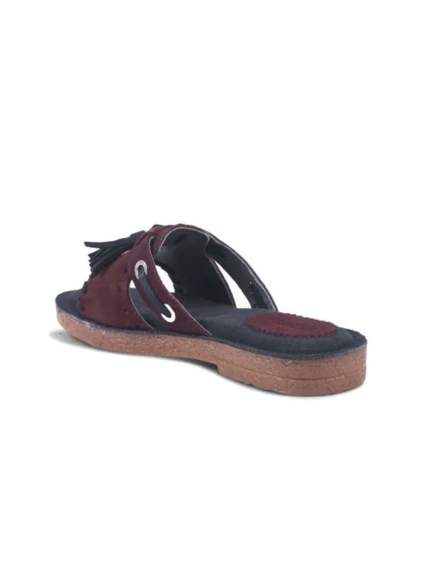 Blue_And_Brown_Suede_Flats_For_Women