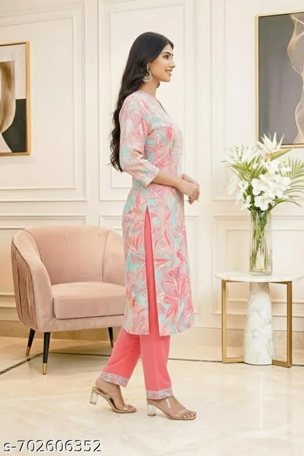 Blue_And_Pink_Floral_Print_Straight_Kurta_With_Pants_Dupatta_Combo_Set_Pack_Of_2
