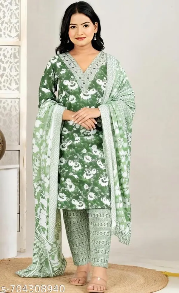 Multicolor_Cotton_Kurta_Set_With_Dupatta_For_Women_Combo_Set_Pack_Of_2