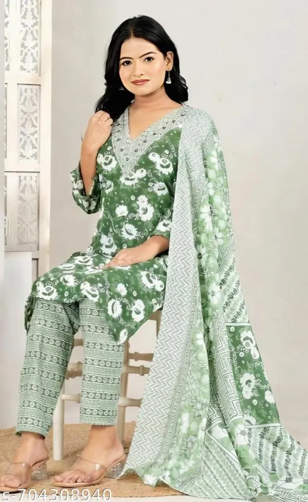 Multicolor_Cotton_Kurta_Set_With_Dupatta_For_Women_Combo_Set_Pack_Of_2