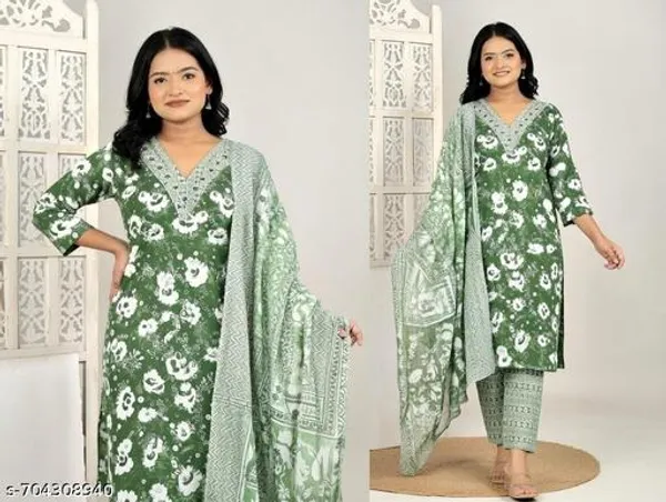 Multicolor_Cotton_Kurta_Set_With_Dupatta_For_Women_Combo_Set_Pack_Of_2
