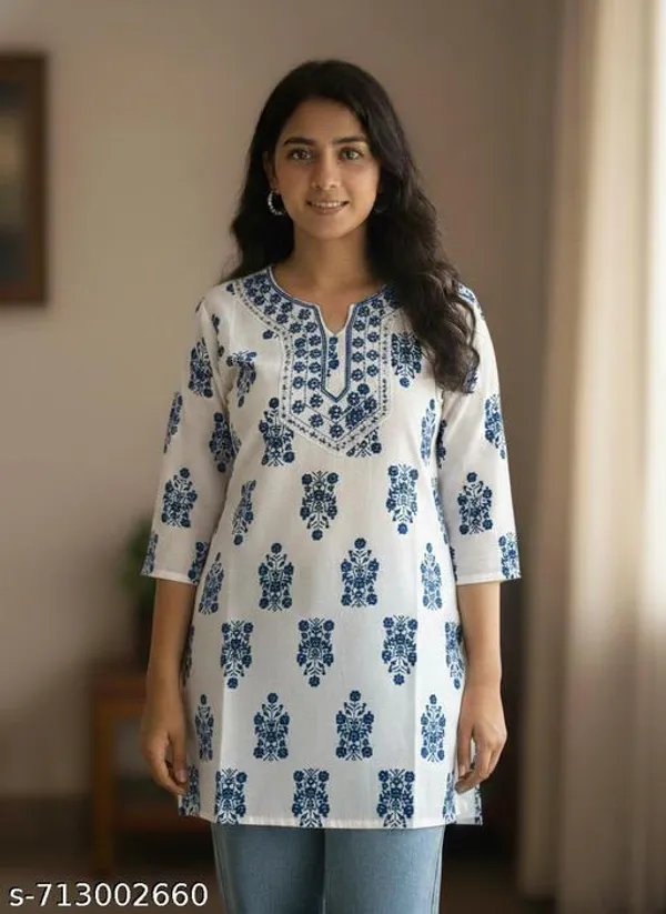 White_Cotton_Printed_Kurti_Set_Combo_For_Women_Pack_Of_2