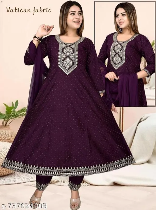 Purple_Embroidered_Anarkali_Kurta_Pant_Set_With_Dupatta_Ethnic_Wear_Set_For_Women